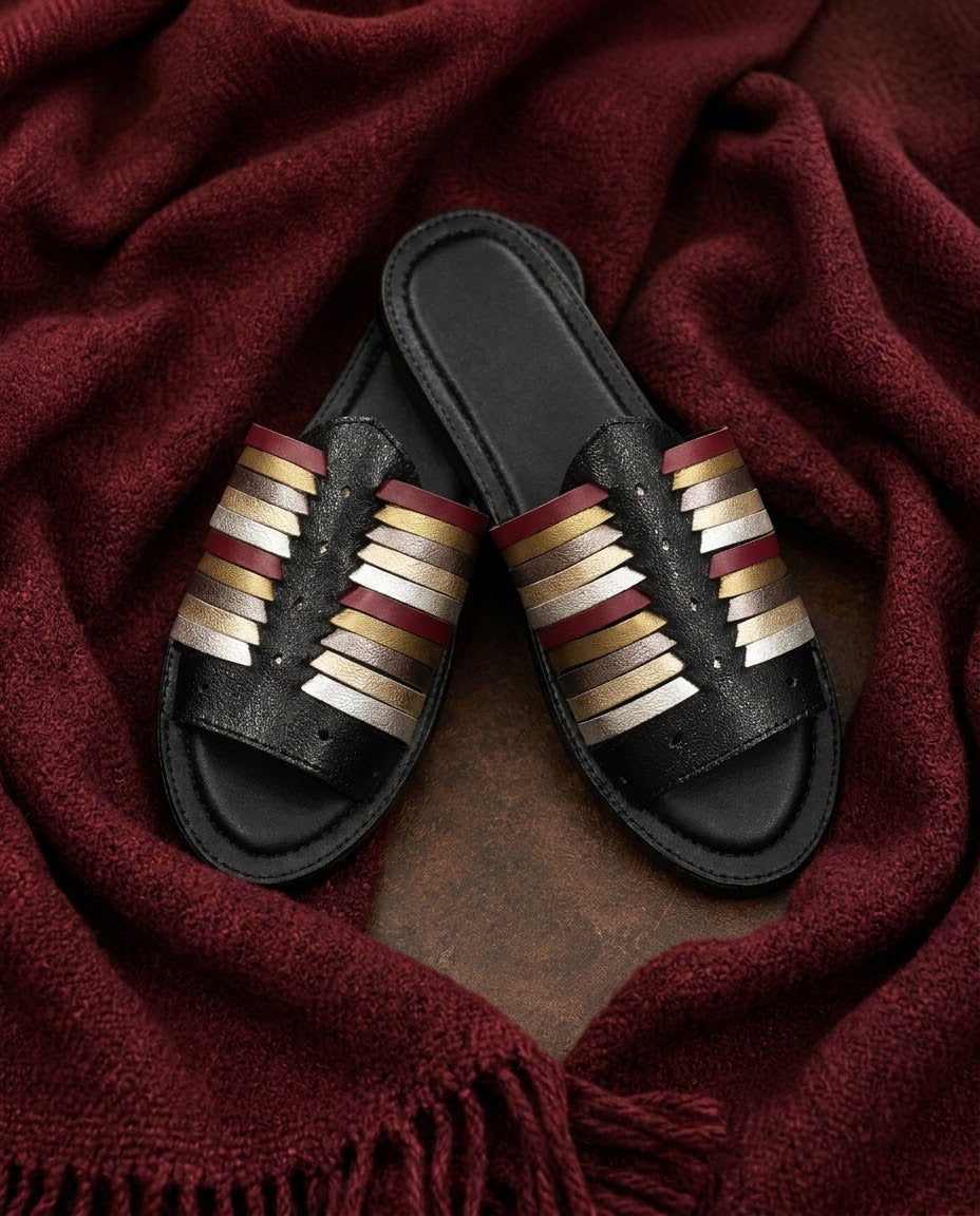 Breezerow Slides — Black Multi-Color