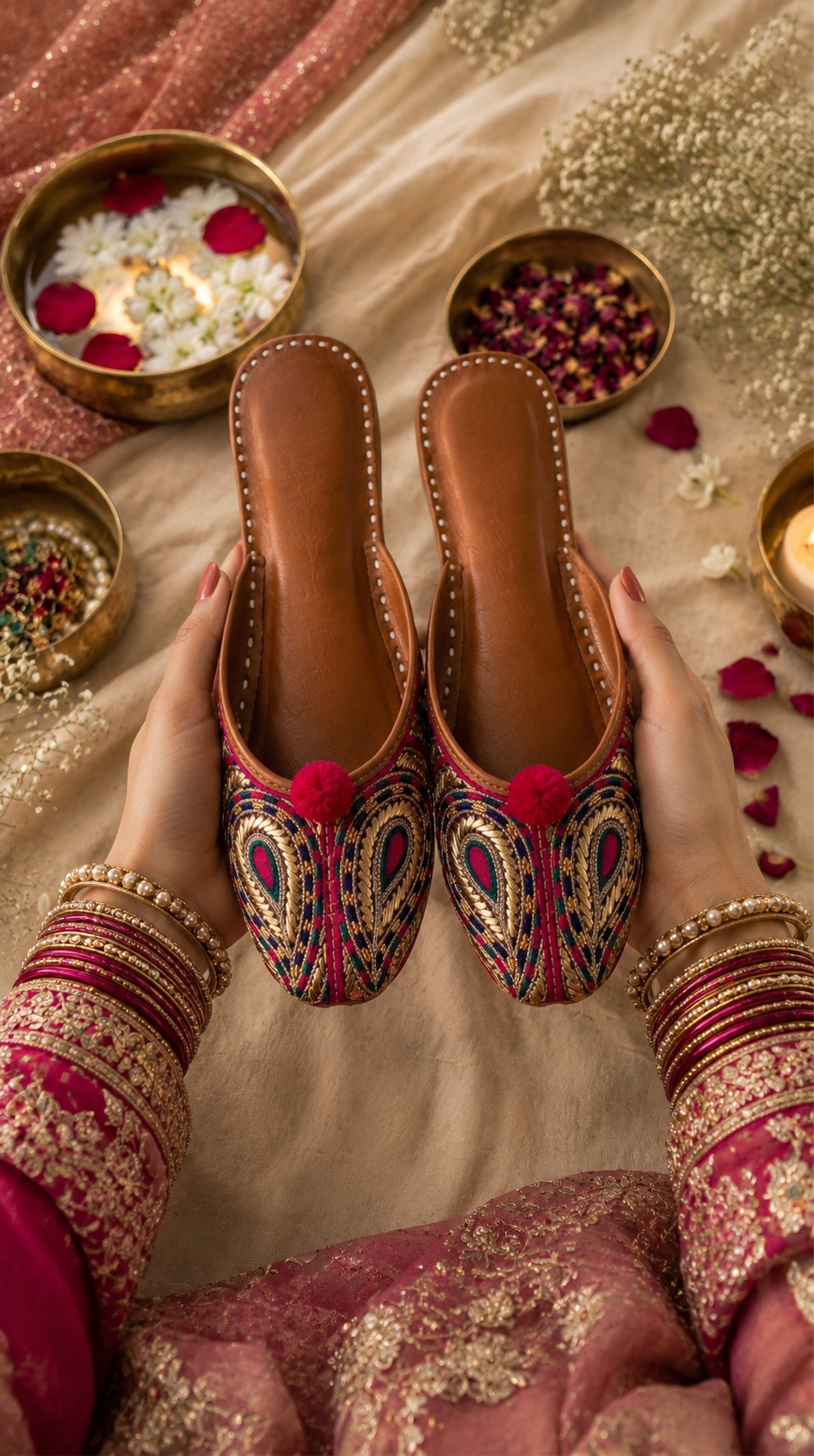 Introducing Khussa Planet Rangrez – Handcrafted Back-Open Leather Khussa