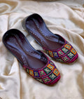 Handcrafted Multicolor Geometric Embroidered Khussa