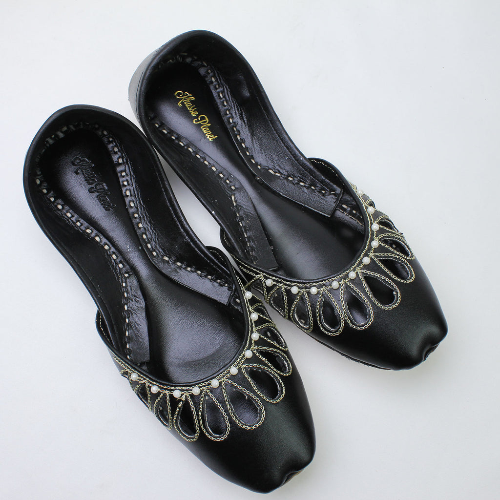 Plain Black Khussa