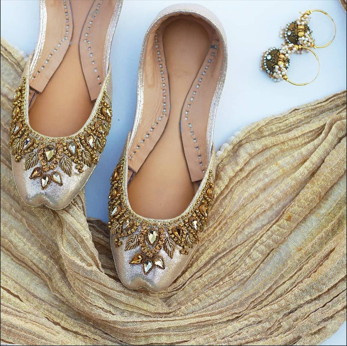 Handcrafted Stone &amp; Dabka Work