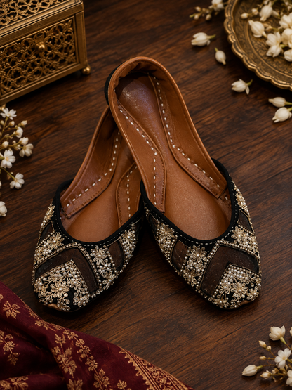 Meher – Premium Leather Embellished Khussa